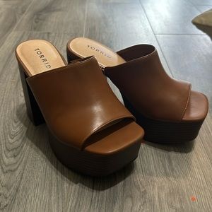 Brown Torrid Platform Slides